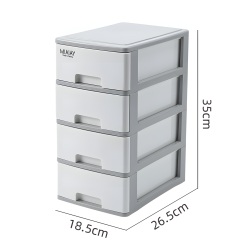 Plastic Drawers 4 Tiers